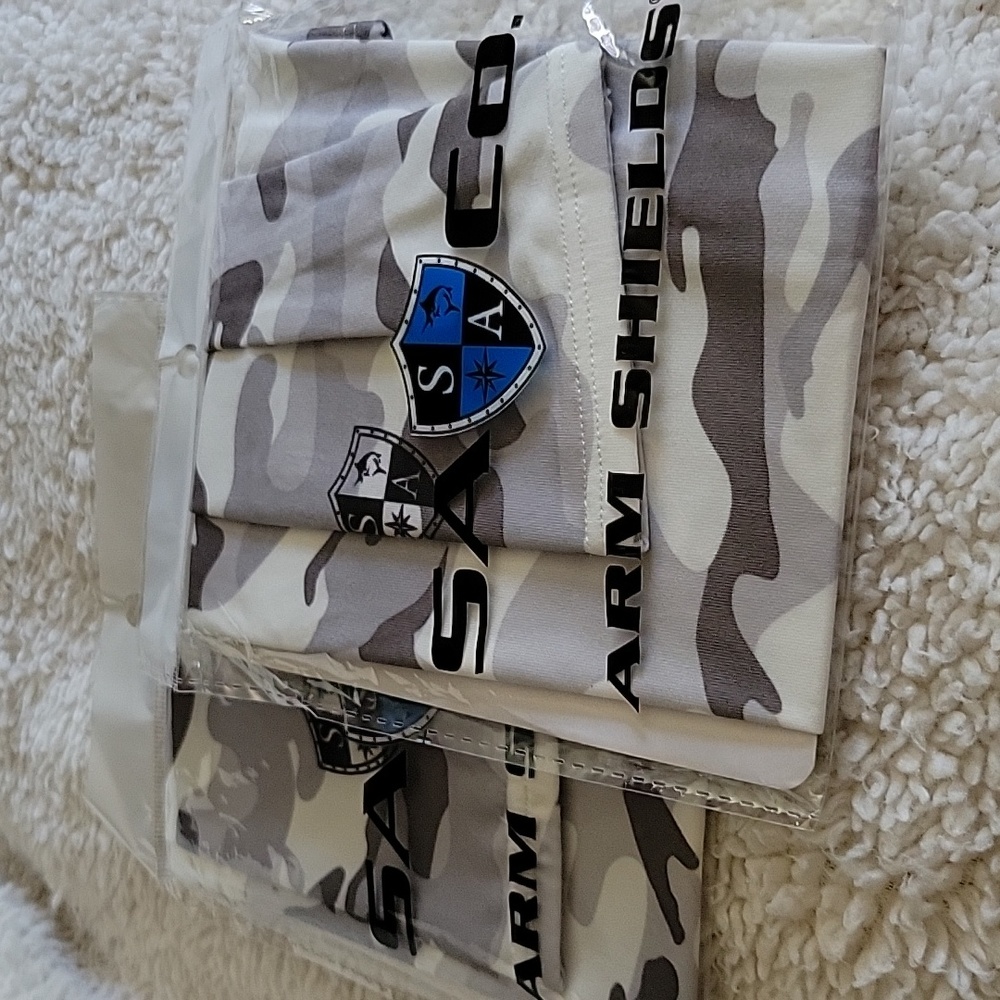 Arm shields camo ghost pair